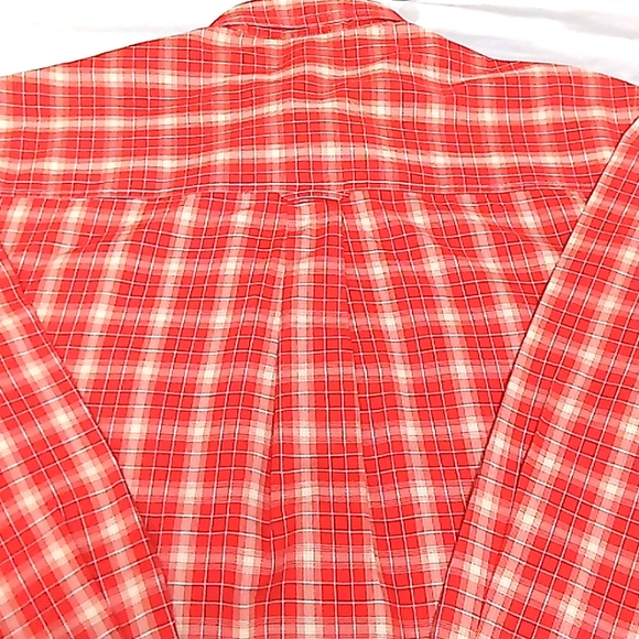 Chaps Ralph Lauren..Mens XL Button down..Red&Tan - Picture 5 of 5